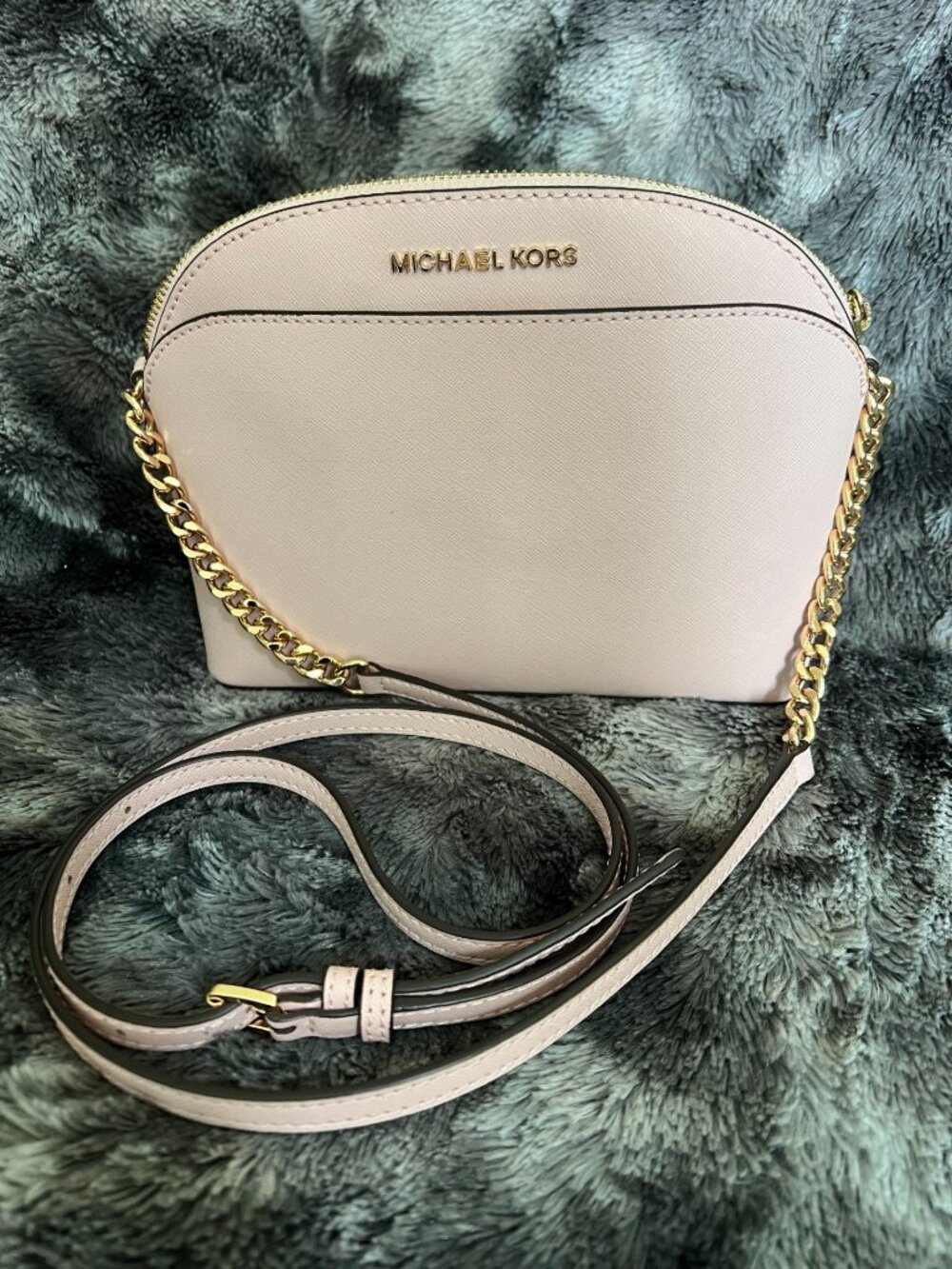 Michael Kors Saffiano leather Crossbody bag, color POWDER BLUSH